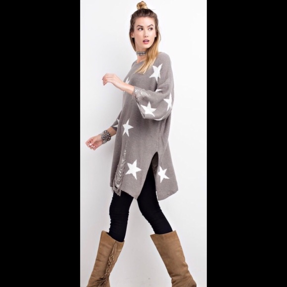 🏆HOST PICK🏆THICK & SOFT! Distressed Stars - Picture 5 of 8